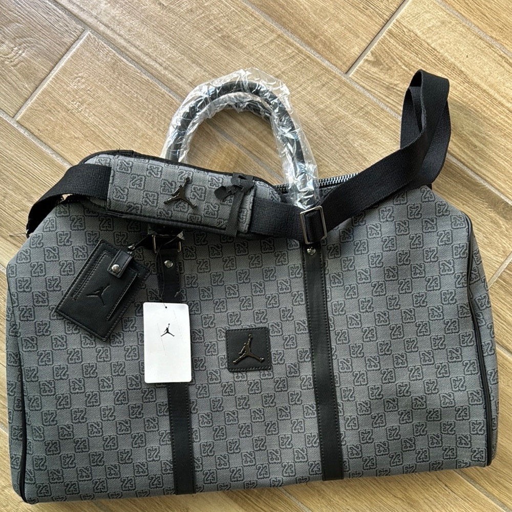 NWT! Jordan Gray Duffel Bag